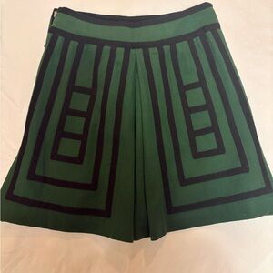 Maeve x Anthropologie green wool blend skirt